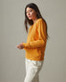 Women's French Terry Crew Sweatshirt - Butterscotch
